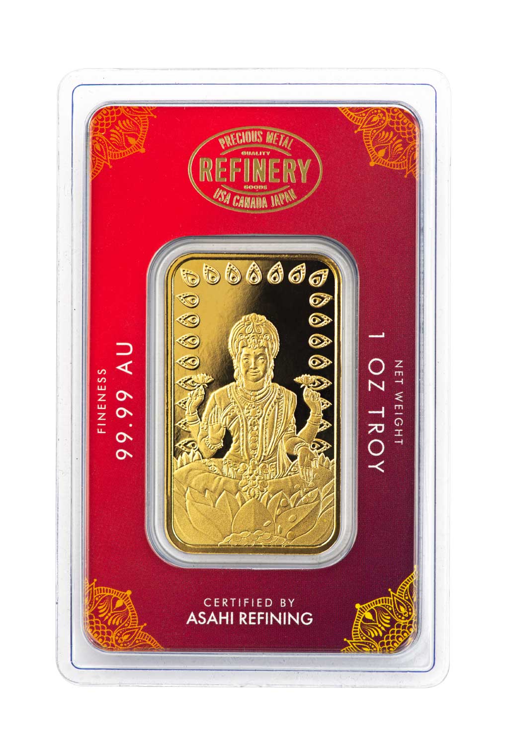 Diwali 1 oz Gold Bar